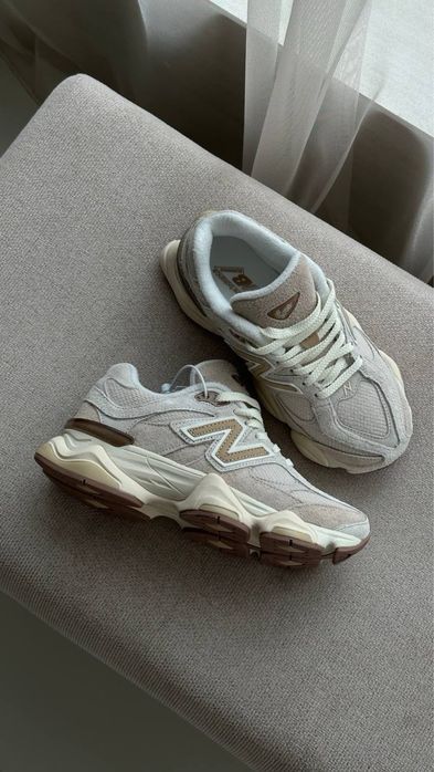 New Balance 9060 Beige трендові жіночі кросівки ню беланс 9060 бежеві