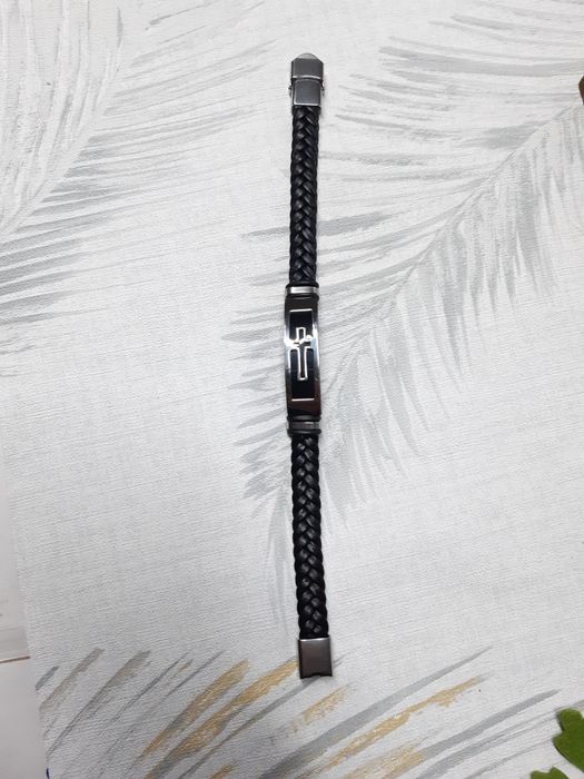 Pulseira preta nova para homem