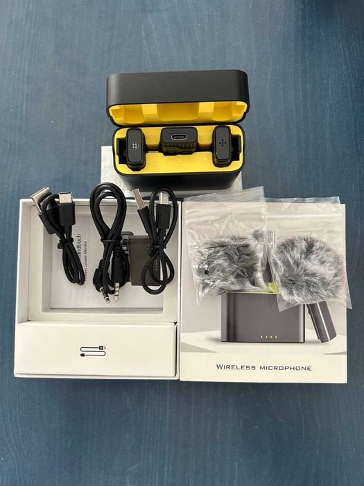 Бездротовий мікрофон петличний. 2 в 1 для Android, iPhone