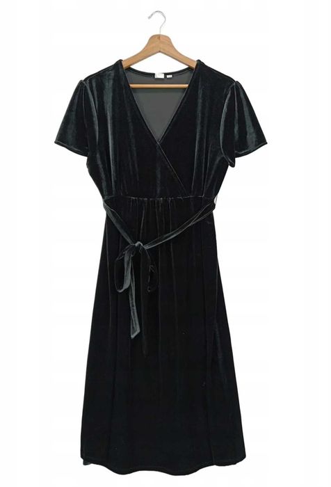 GAP aksamitna kopertowa sukienka ciążowa S