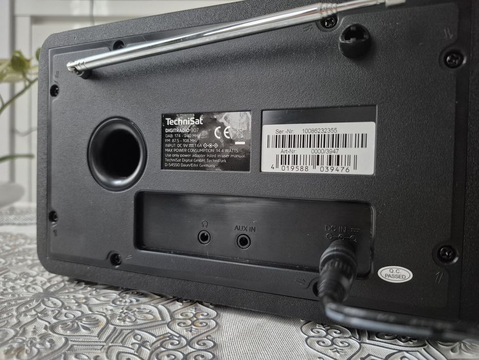 Radio cyfrowe DAB+ FM AUX Technisat DigitRadio 307