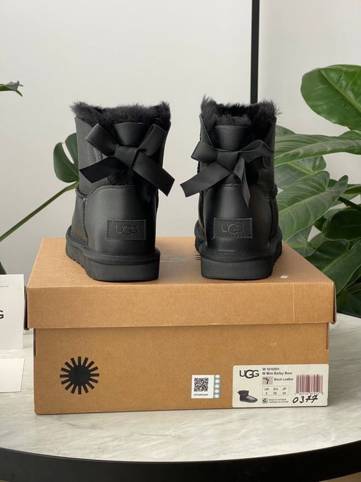 Уггі UGG Bailey Bow Mini Leather (36-40)