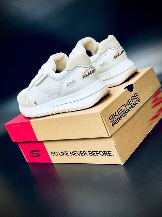 Жіночі кросівки skechers Performance бежеві кросовки скечерс/скечирс