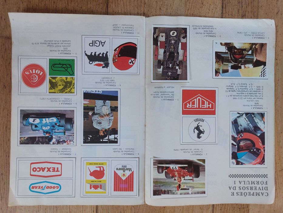 Caderneta de cromos velocidade & espectáculo - Completa
