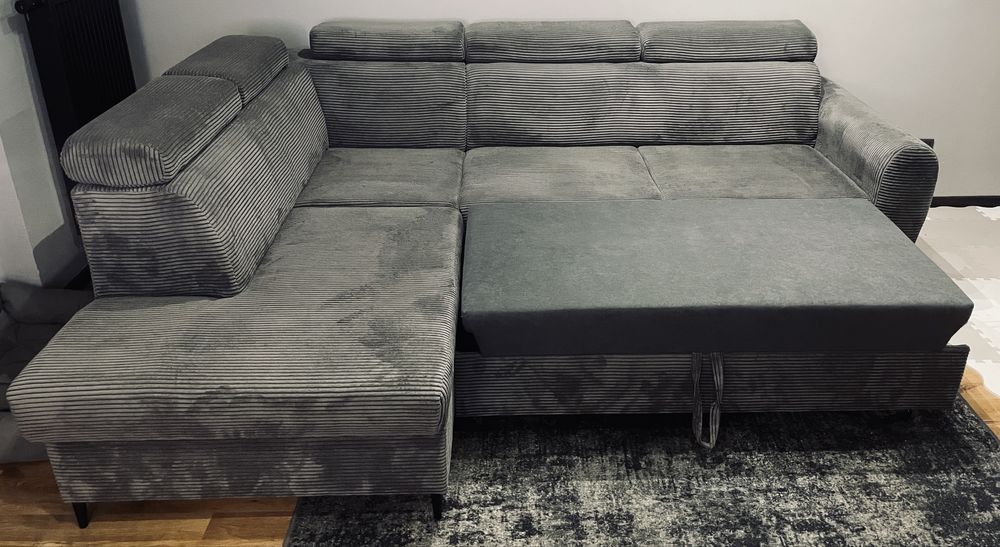 Narożnik z funkcją spania