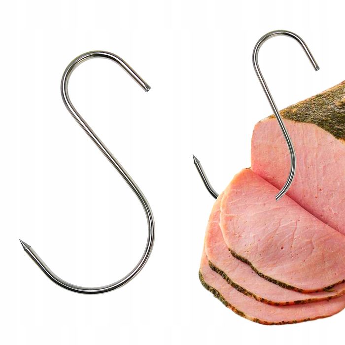 Hak Wędzarniczy Super Smoke typu "S" do mięs i wędlin 3mm 10cm Premium