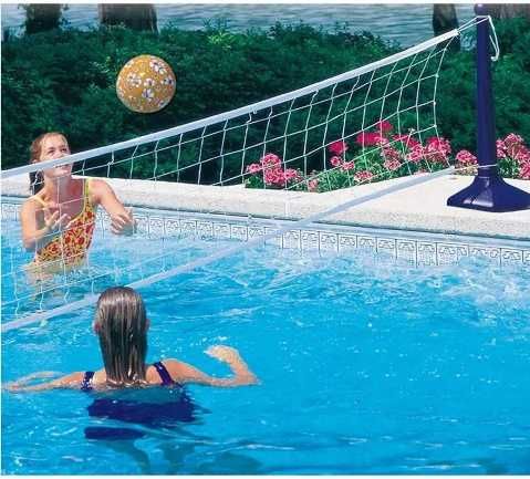Piłka do siatkówki na basen - Siatka rozciągana do 7 m