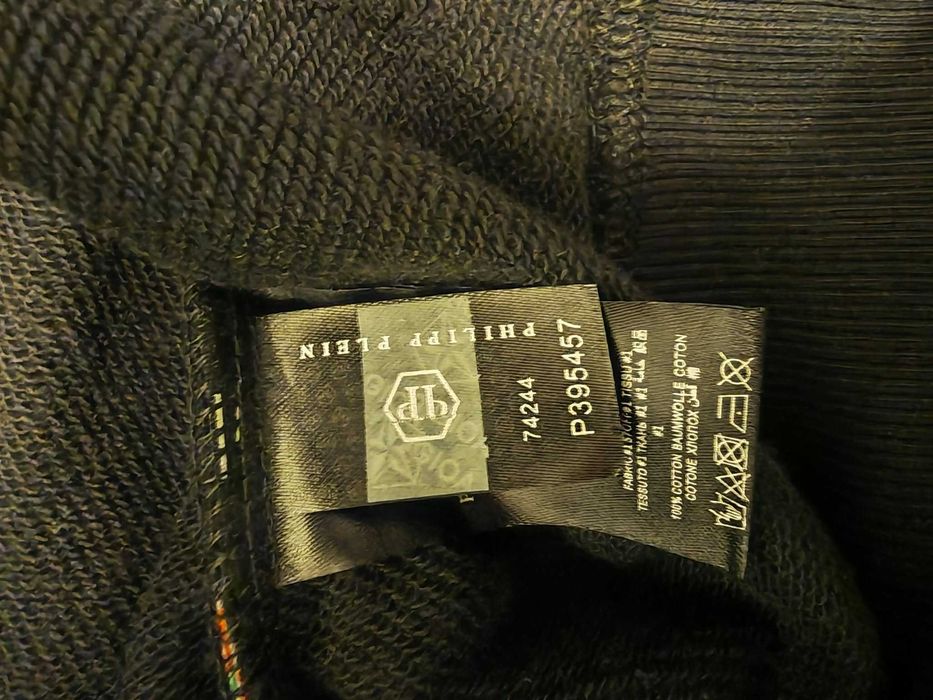 Czarną męską bluza z kapturem (hoodie) marki Philipp Plein XL