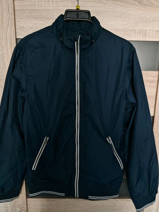 Kurtka męska wiatrówka z kapturem H&M S-M