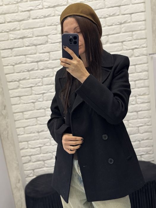 Полу пальто zara monteco з вовни хс