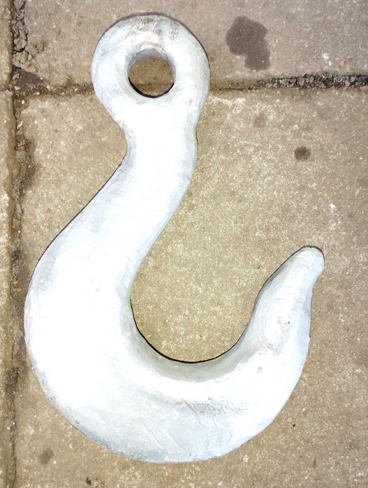 Duży hak stalowy 8 kg , mocny , ciężki 34 cm