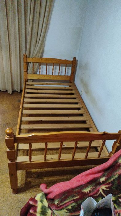 Cama individual 200X100 Pinho