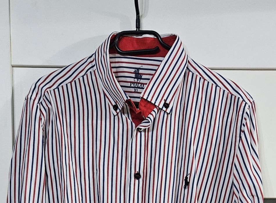 Koszula Ralph Lauren XL paski piękna i stylowa bawełna