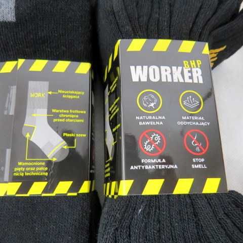 Skarpety robocze work skarpetki FROTA do pracy bhp POLSKIE 43-46 12par