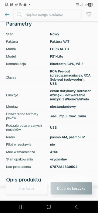 Radio samochodowe android