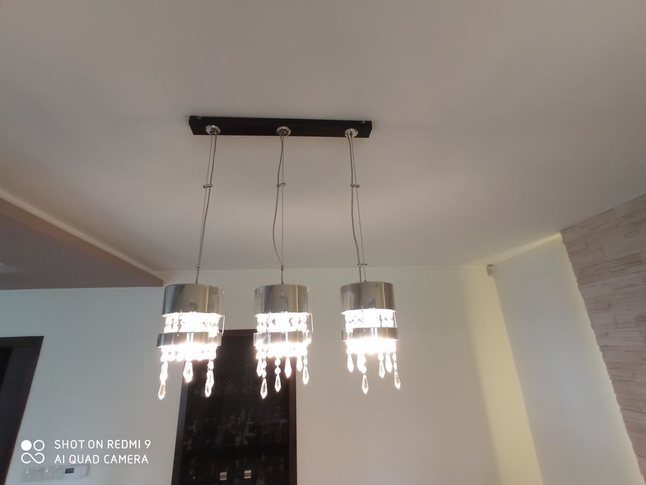 Lampa wisząca z kryształkami