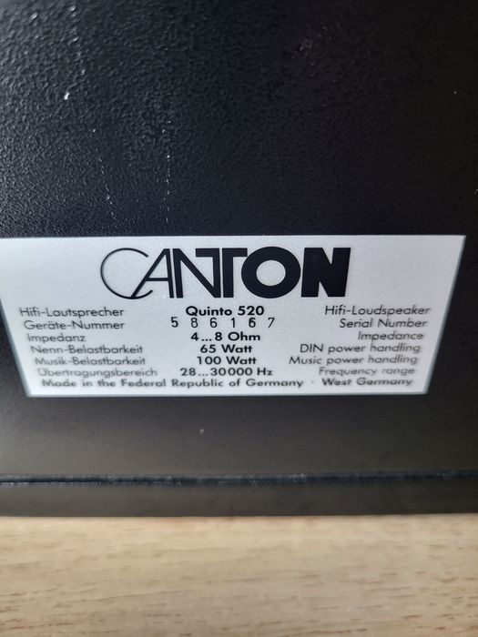 Głośniki Canton Quinto 520