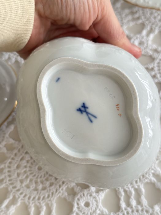 Oryginalny serwis kawowy Meissen Miśnia  – okres Pfeiffera