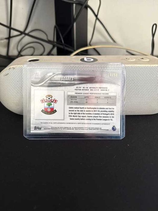 Topps Cédric Soares Autógrafo Numerado /50