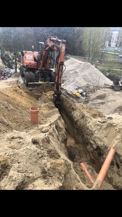 Montaż zewnętrznych instalacji wod-kan sanitarnych. Przylacza