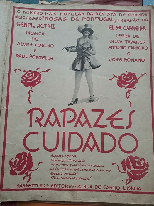 Antigas pautas de música Portuguesa