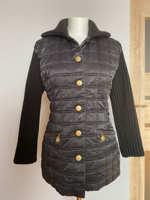 Kurtka Laurel bluza kaszmir wełna jedwab parka L pikowana