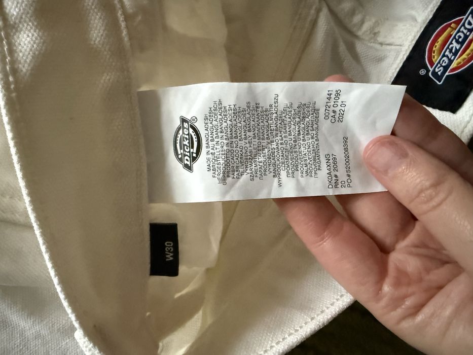Dickies шорти білого кольору