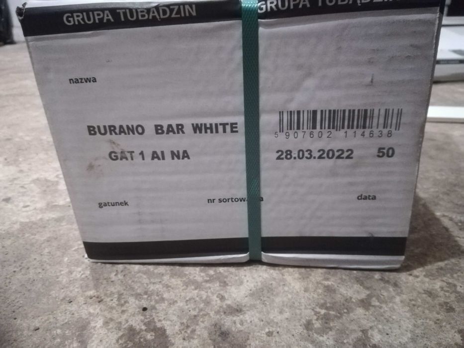 Glazura, płytki Burano Bar White - 3 op.