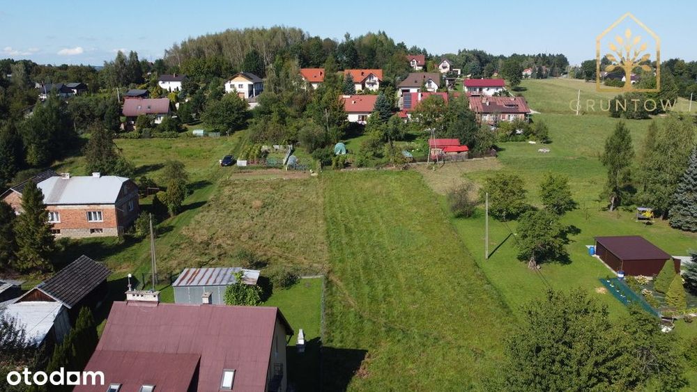 Działka budowlana I 8 arów Gorlice - Sokół I Spokojna okolica I Media
