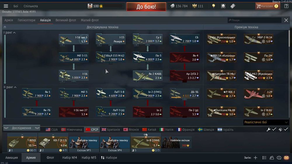 Аккаунт war thunder 100lvl