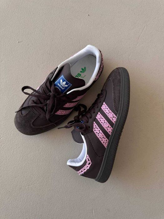 !ВАУ! Adidas Samba Brown Pink Lace | 36 37 38 39 40 41