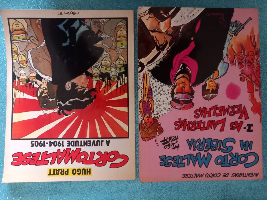 2 livros de Hugo Pratt - As Aventuras de Corto Maltese