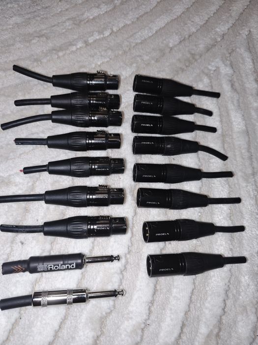 Wtyczki XLR 14szt. +3 gratis