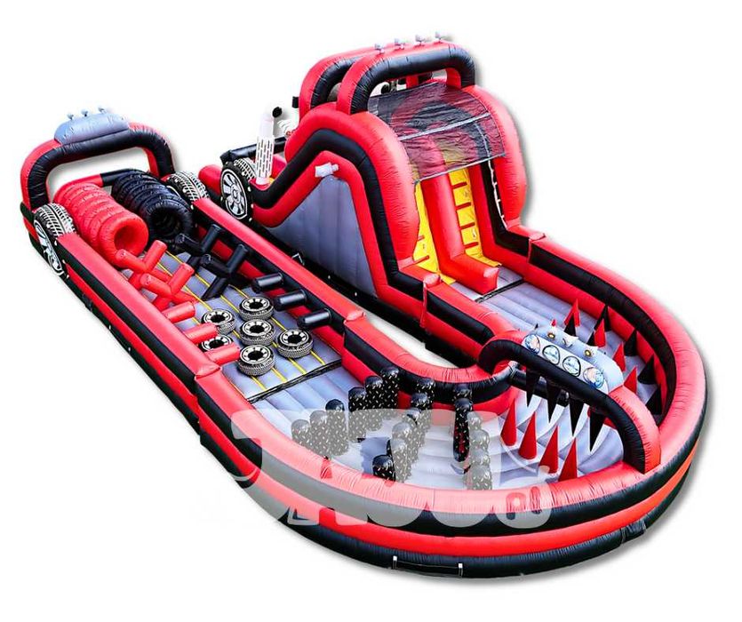 OD RĘKI! Dmuchany Tor Przeszkód 3 Części 15x9! Nowe! Sezon 2025!