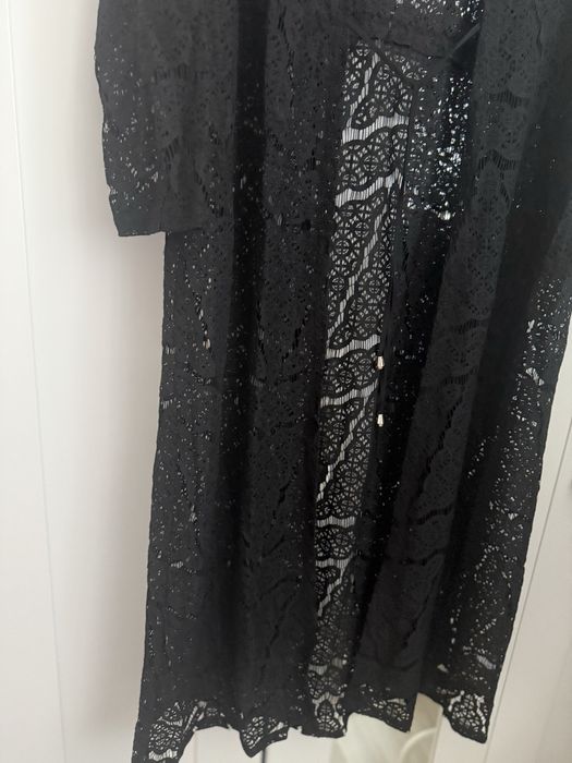 Халат - туніка чорна