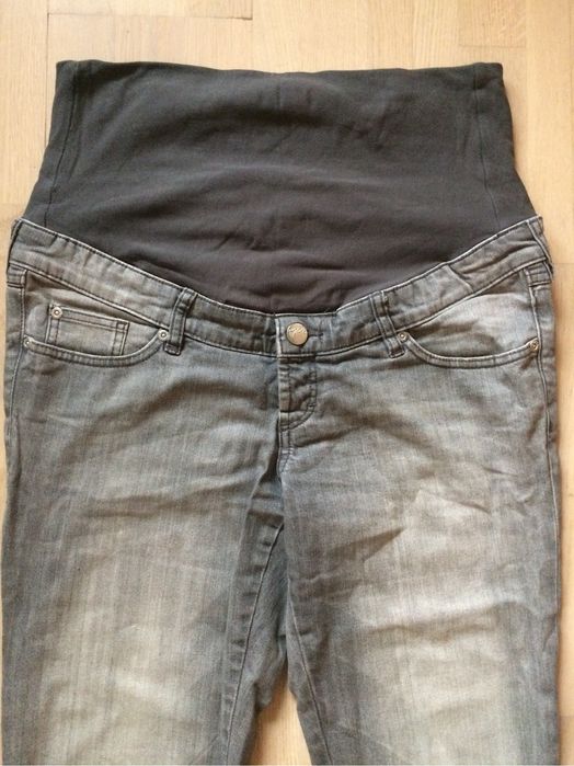 Spodnie ciążowe jeans 44 H&M szare
