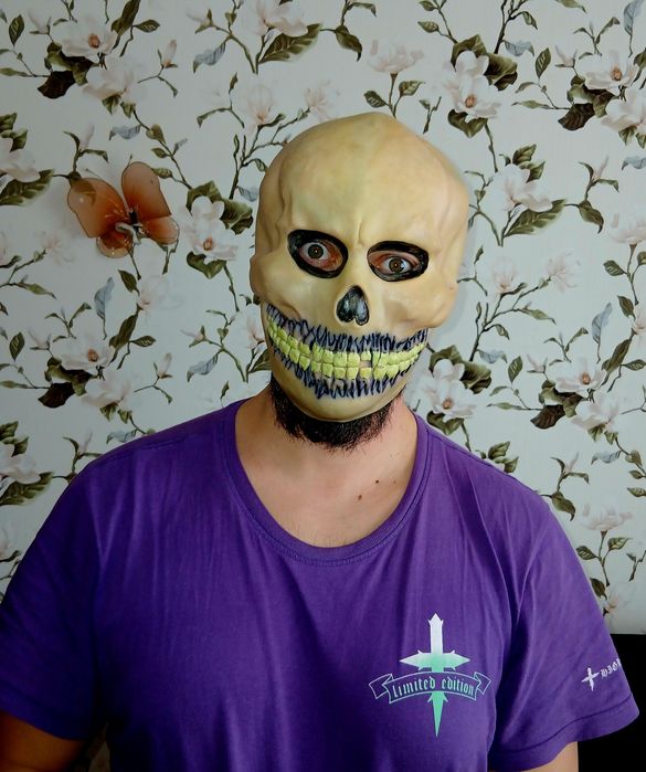 Маска череп хеллоуин