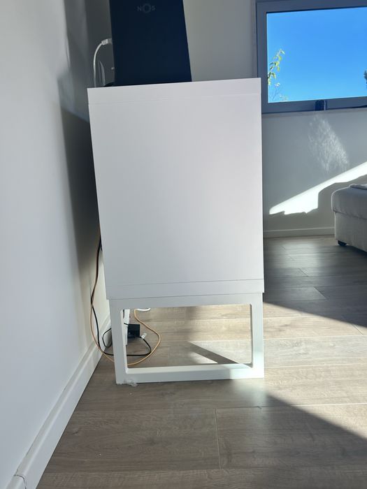 Móvel TV / Aparador 180 cm – Design Moderno – Branco e Nogueira