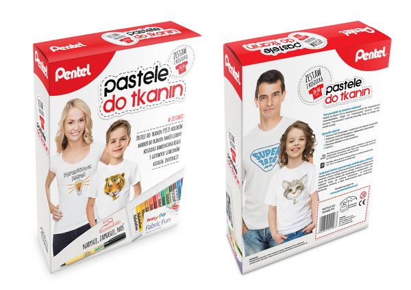 Pentel do tkanin koszulek ubran kredki z KOSZULKA