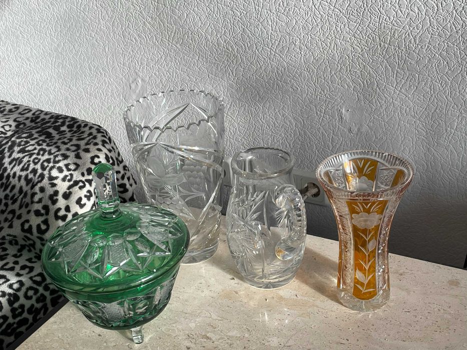 Vase. Crystal.Ваза. Кришталь. Хрусталь. Чехія 1970рік. Київ Дарниця
