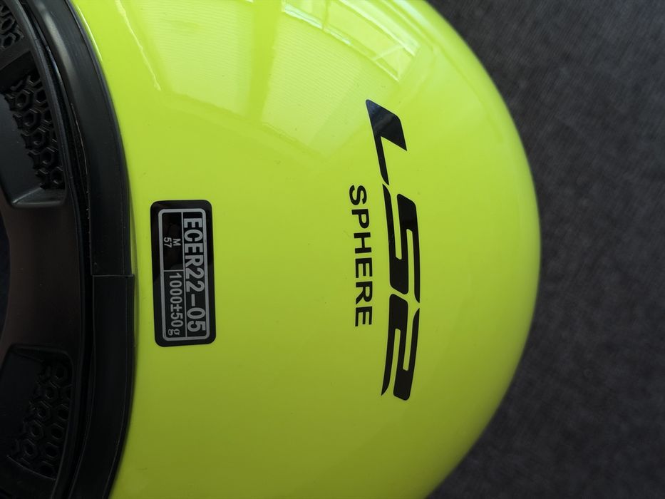 Kask motocyklowy Ls2 OF558 SPHERE Solid Yellow Fluo