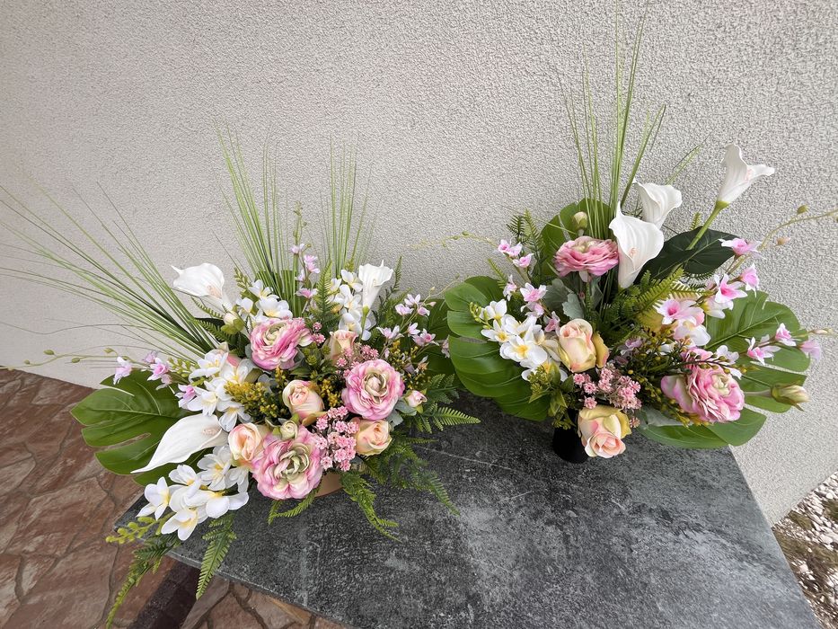 Komplet na grób woosenny premium Wiązanka