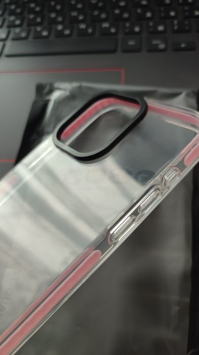 Протиударний чохол бампер for iPhone 15 pro max pink