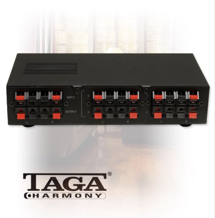 TAGA Harmony TS-4 Black Selektor głośnikowy - przełączanie głośników 4