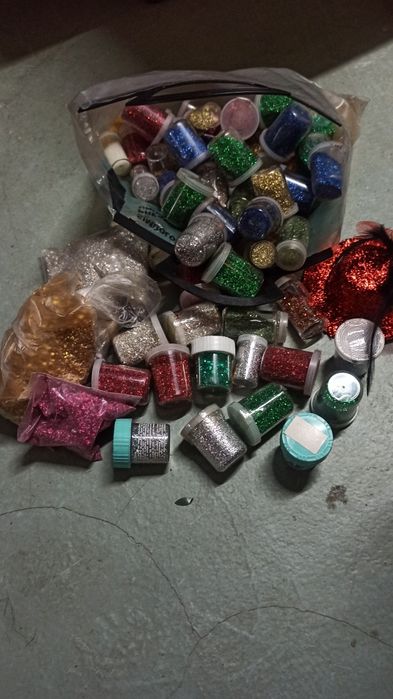 Brilhos (purpurina) em pó holográfico