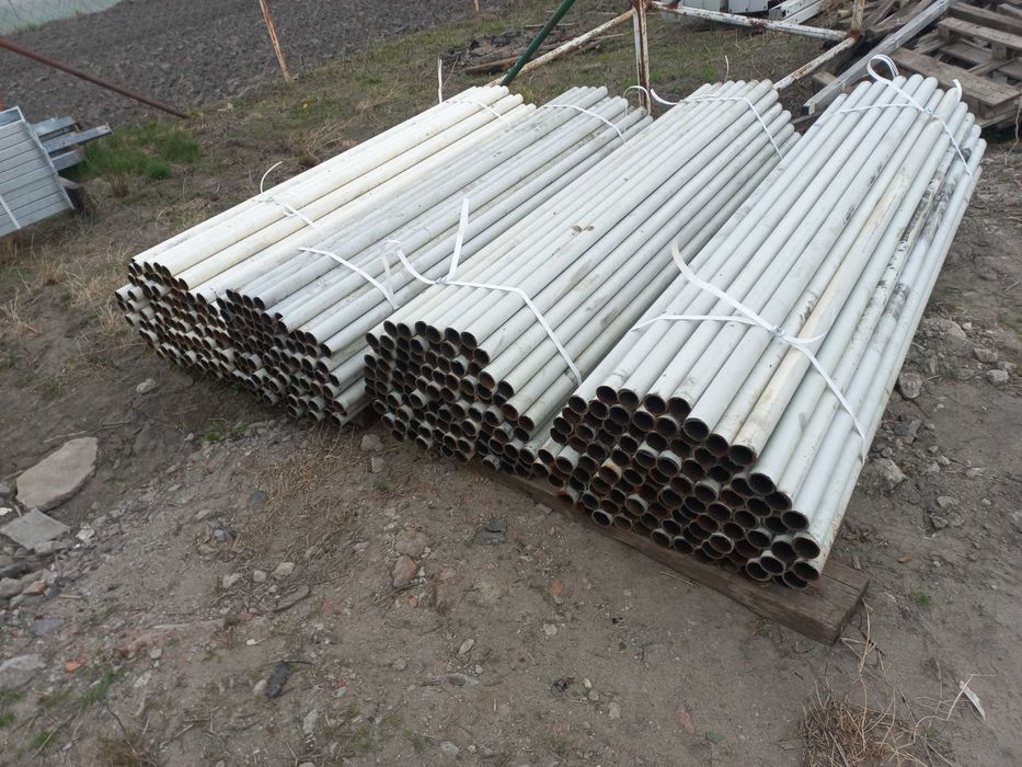 MOCNE Wyprzedaż ciężkie - Słupki ogrodzeniowe fi-51mm dł-2,16m wiata siatka ogrodzenia panel przetyczki daszki naciągi działka