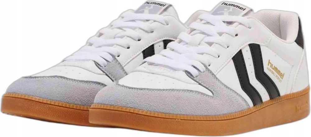 Hummel białe sportowe buty damskie z białymi paskami 43 26la