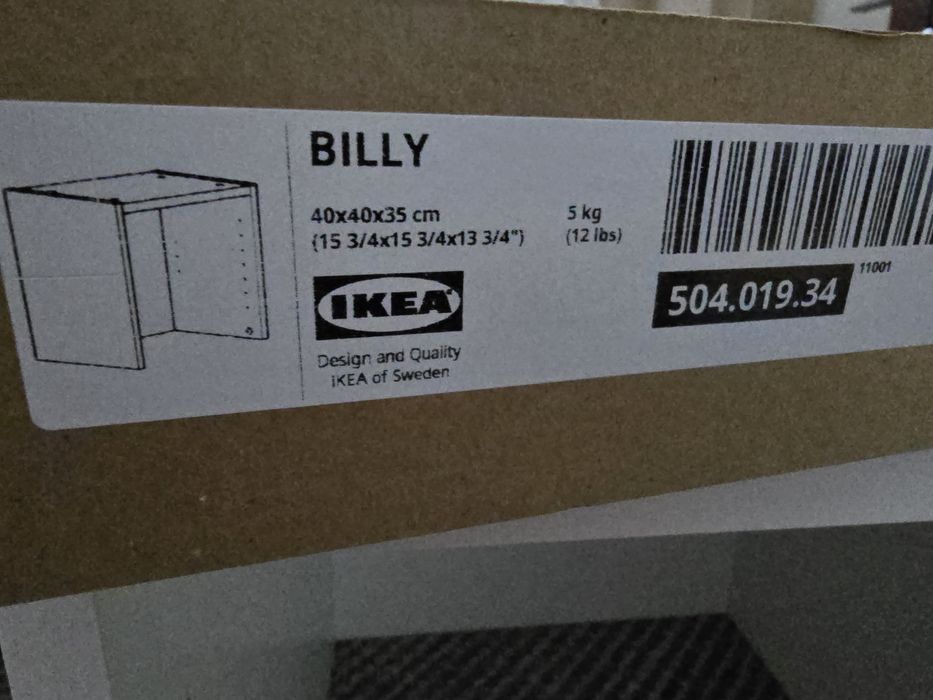 Billy IKEA nadstawka nowa biała