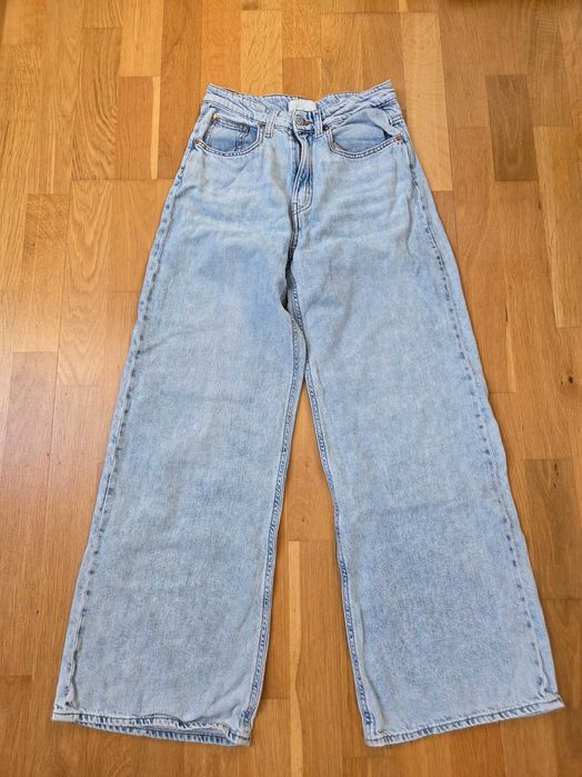 Jeansy H&M 36 szerokie nogawki