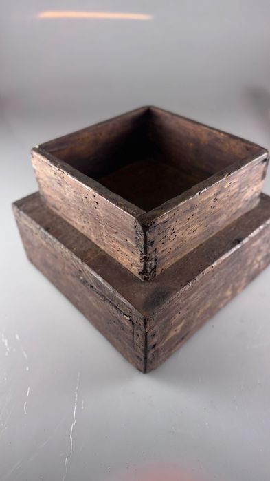 Medidor de cereais antigo para decoraração